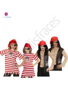 Disfraces grupo camisetas piratas Tienda de disfraces online - Mercadisfraces