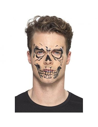 Tatuaje facial Calavera Tienda de disfraces online - Mercadisfraces