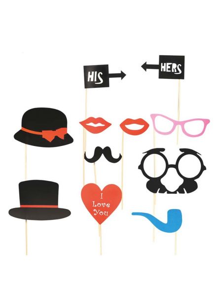 Set Photocall 12 piezas Tienda de disfraces online - Mercadisfraces