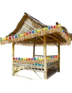 Decoración ambiente tropical con flores Tienda de disfraces online - Mercadisfraces 2