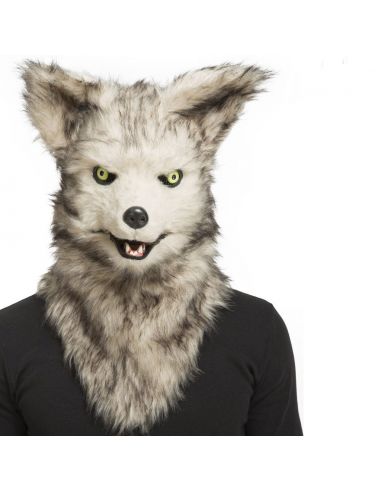 Máscara con mandíbula móvil lobo Tienda de disfraces online - Mercadisfraces