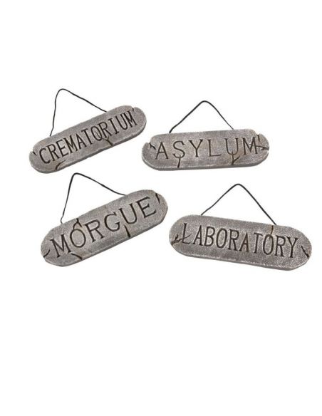 Conjunto de 4 carteles colgantes de Halloween Tienda de disfraces online - Mercadisfraces