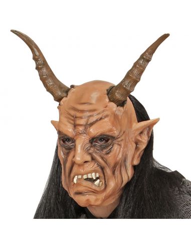 Máscara de diablo con peluca Tienda de disfraces online - Mercadisfraces