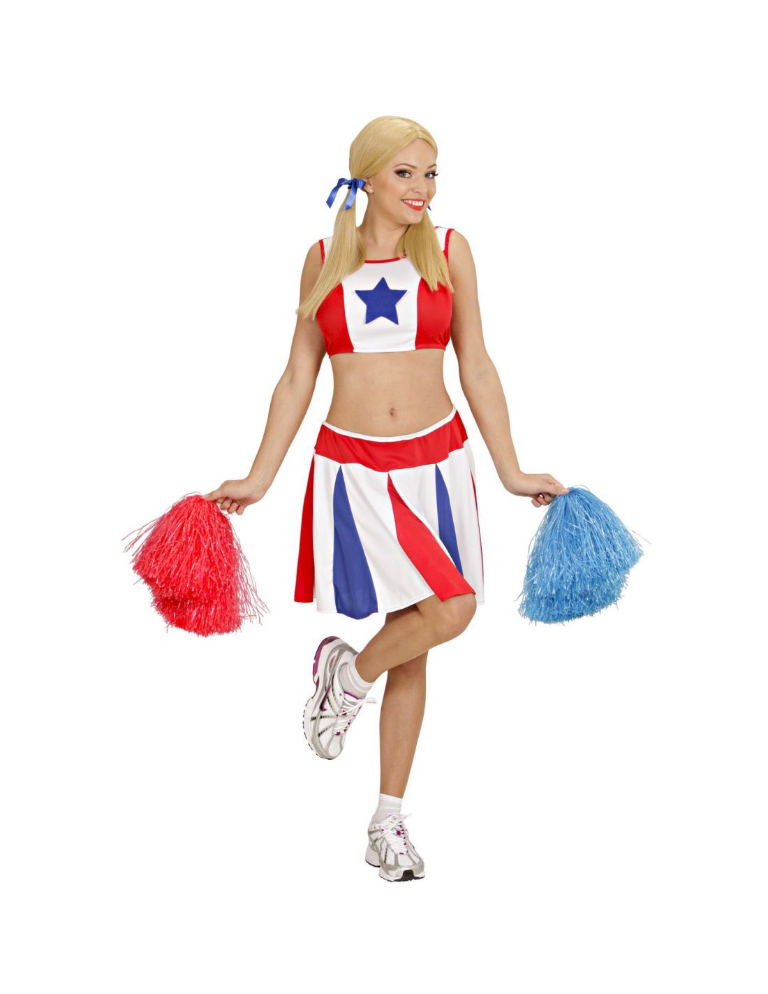 Disfraz de animadora cheerleader para mujer