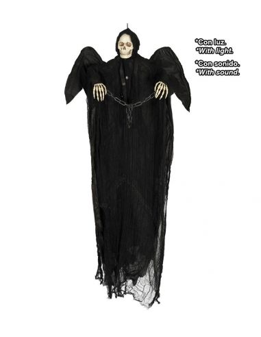 Decoración Esqueleto Colgante con Alas Tienda de disfraces online - Mercadisfraces