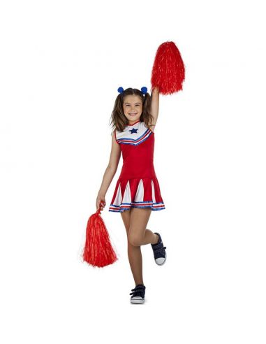 Disfraz de Animadora o cheerleader para niña