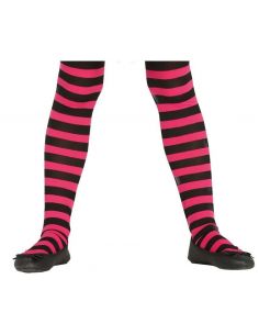 Pantys Fucsia a rayas infantil Tienda de disfraces online - Mercadisfraces