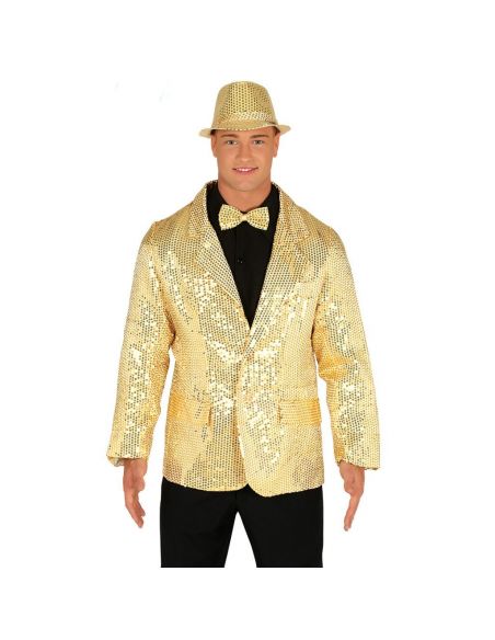 Chaqueta lentejuelas oro para adulto Tienda de disfraces online - Mercadisfraces Chaqueta lentejuelas oro para adulto Tienda de disfraces online - Mercadisfraces