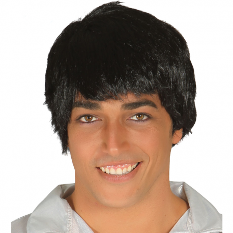 Peluca para Hombre Negra Tienda de disfraces online - Mercadisfraces