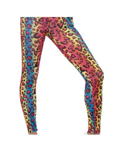 Leggins con estampado leopardo neón Tienda de disfraces online - Mercadisfraces