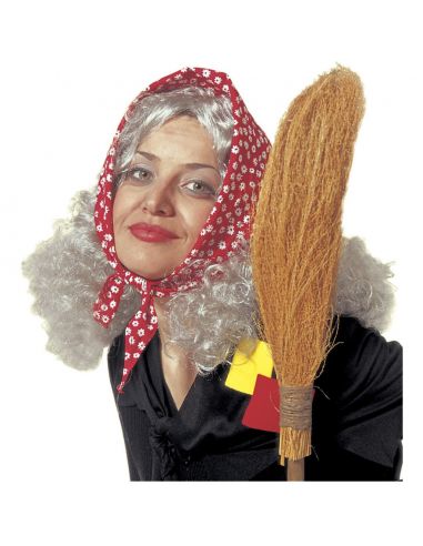 Peluca Bruja Vieja con Pañuelo Tienda de disfraces online - Mercadisfraces