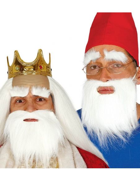 Barba Blanca Mediana Tienda de disfraces online - Mercadisfraces Barba Blanca Mediana Tienda de disfraces online - Mercadisfraces