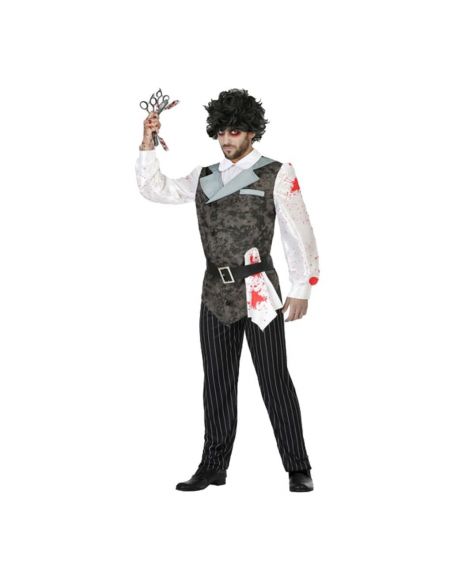 Disfraz Peluquero Sangriento para hombre Tienda de disfraces online - Mercadisfraces