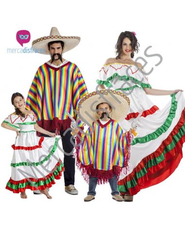 Disfraz de Mejicano Multicolor