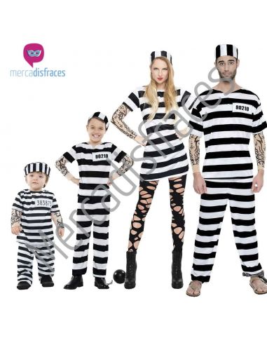 Disfraces Grupos Presos Rayas Tienda de disfraces online - Mercadisfraces