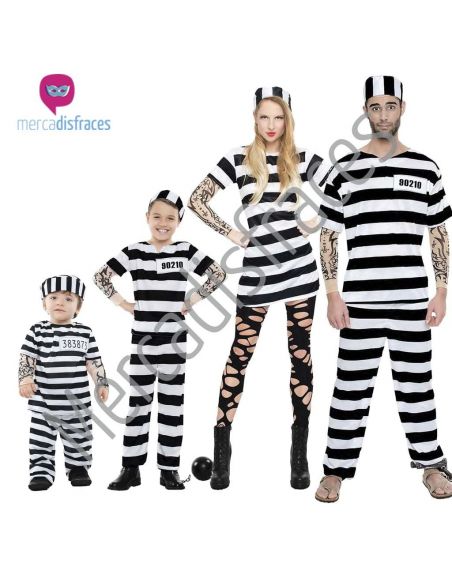 Disfraces Grupos Presos Rayas Tienda de disfraces online - Mercadisfraces