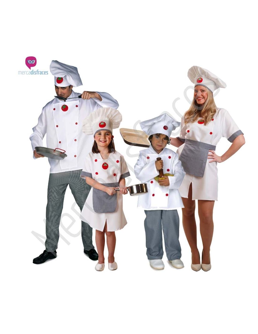 GORRO COCINERO INFANTIL - Tienda de Disfraces Online