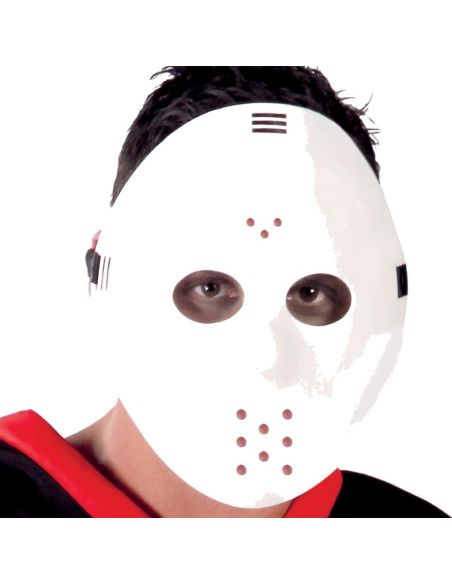 Careta Hockey blanca Tienda de disfraces online - Mercadisfraces