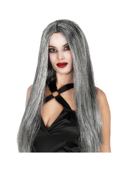 Peluca Melena larga Gris Tienda de disfraces online - Mercadisfraces Peluca Melena larga Gris Tienda de disfraces online - Mercadisfraces