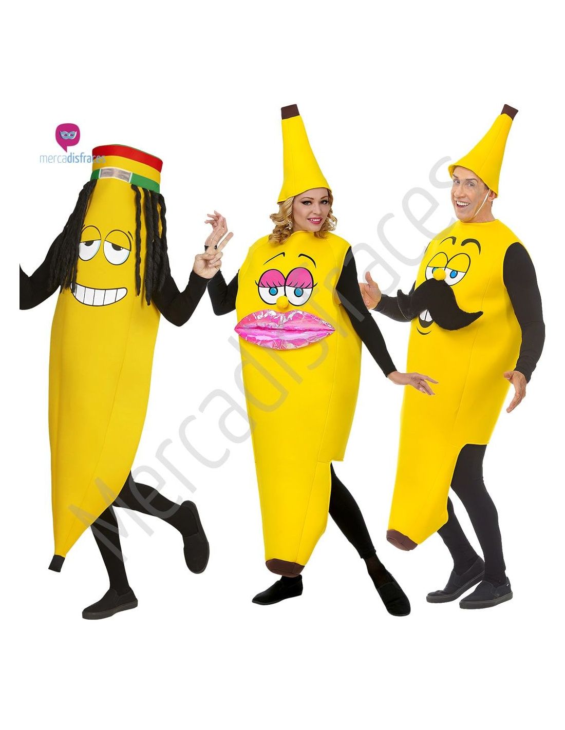 Disfraces Grupos Plátanos Divertidos
