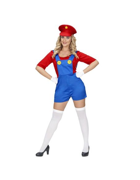 Disfraz Super Fontanero para mujer Tienda de disfraces online - Mercadisfraces Disfraz Super Fontanero para mujer Tienda de disfraces online - Mercadisfraces
