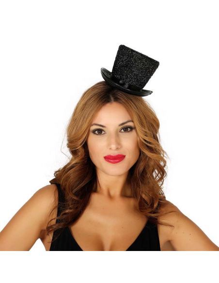 Chistera Mini Negra Brillante Tienda de disfraces online - Mercadisfraces Chistera Mini Negra Brillante Tienda de disfraces online - Mercadisfraces