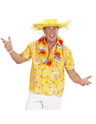 Camisa Hawaiana Amarilla para adulto Tienda de disfraces online - Mercadisfraces