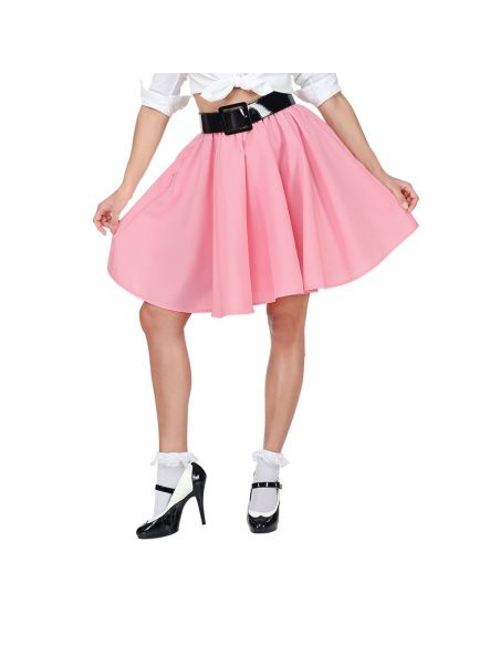 Falda Rock & Roll Rosa Tienda de disfraces online - Mercadisfraces