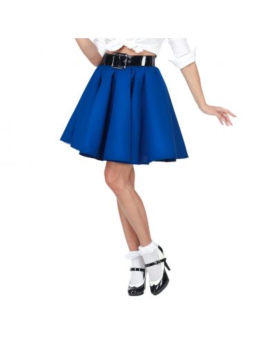 Falda Rock & Roll Azul Tienda de disfraces online - Mercadisfraces