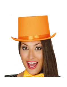 Chistera Naranja alta calidad Tienda de disfraces online - Mercadisfraces