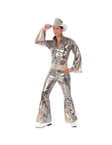 Disfraz de Disco plateado para Hombre Tienda de disfraces online - Mercadisfraces