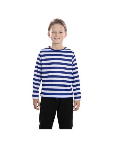 Camiseta rayas azules infantil Tienda de disfraces online - Mercadisfraces