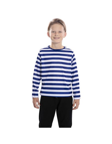 Camiseta rayas azules infantil Tienda de disfraces online - Mercadisfraces Camiseta rayas azules infantil Tienda de disfraces online - Mercadisfraces
