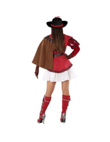 Disfraz de Mosquetera Rojo para mujer Tienda de disfraces online - Mercadisfraces