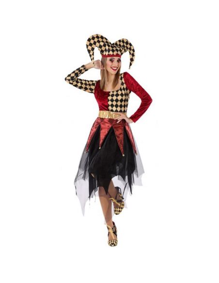Disfraz Arlequín Rojo mujer Tienda de disfraces online - Mercadisfraces