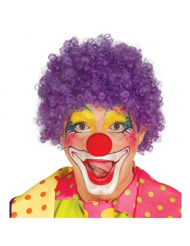 Peluca Rizos Lila Tienda de disfraces online - Mercadisfraces