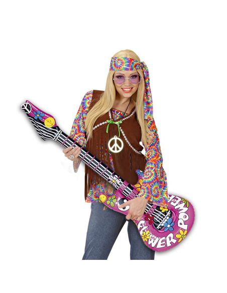 Guitarra Hinchable Hippie | Tienda de Disfraces | Mercadisf...