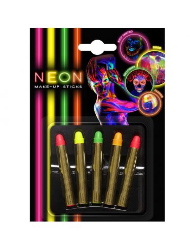 Set de Lápices Maquillaje Neon Tienda de disfraces online - Mercadisfraces