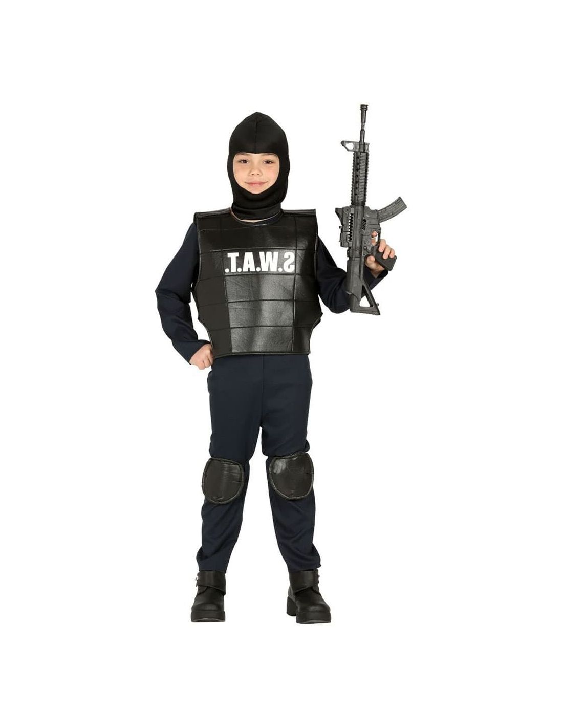 Comprar Disfraz de Halloween del equipo SWAT para niños, mono del