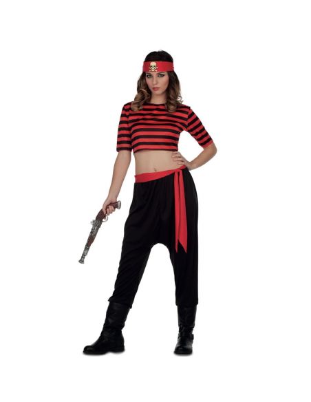 Disfraz Pirata mujer a rayas Tienda de disfraces online - Mercadisfraces