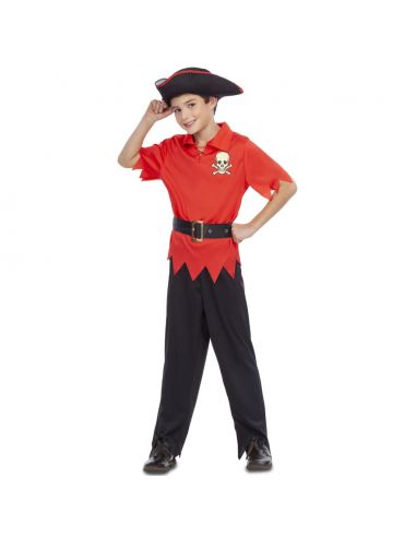 Disfraz Pirata Rojo para niño Tienda de disfraces online - Mercadisfraces