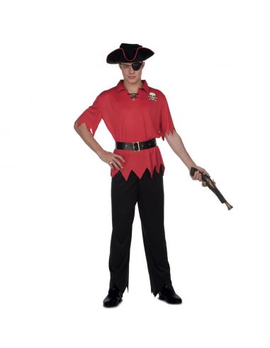 Disfraz Pirata Rojo hombre Tienda de disfraces online - Mercadisfraces