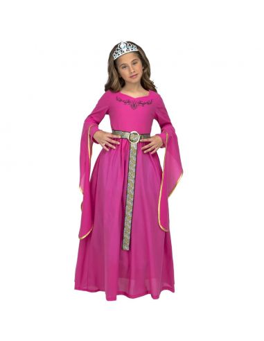 Disfraz Princesa Medieval Rosa niña Tienda de disfraces online - Mercadisfraces