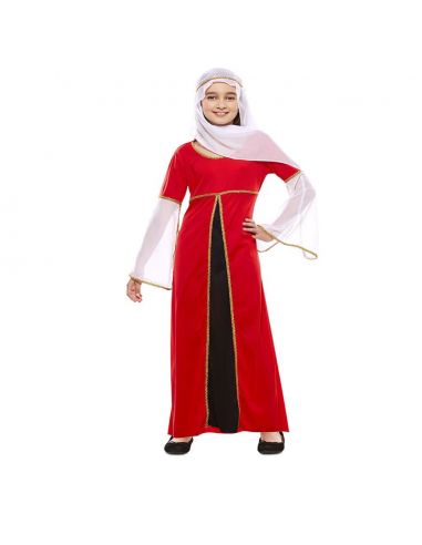 Disfraz Dama Medieval Roja infantil Tienda de disfraces online - Mercadisfraces