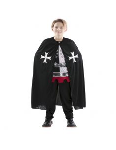 Capa Medieval Negro infantil Tienda de disfraces online - Mercadisfraces