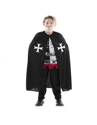 Capa Medieval Negro infantil Tienda de disfraces online - Mercadisfraces