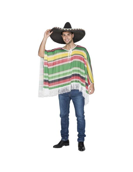 Poncho Mejicano adulto Tienda de disfraces online - Mercadisfraces