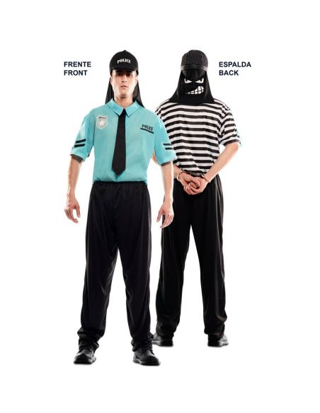Doble Disfraz de Policía y Ladrón adulto Tienda de disfraces online - venta disfraces