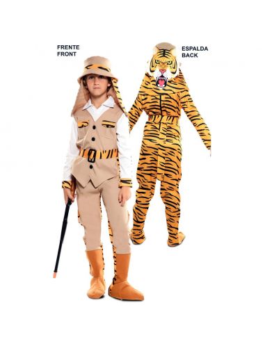 Doble Disfraz de Cazador y Tigre infantil Tienda de disfraces online - Mercadisfraces