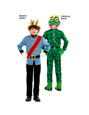Doble Disfraz de Príncipe y Rana infantil Tienda de disfraces online - Mercadisfraces